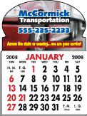 Custom Adhesive Calendar Pad with 1 Month Display