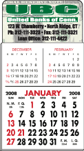 3 Month Display Custom Adhesive Calendar Pad