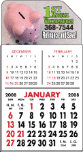 3 Month Display Adhesive Calendar Pad