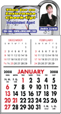 Self Stick Calendar Pad with 3 Month Display