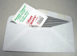 Adhesive Calendar Pads fit in envelopes