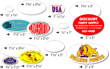 Cheap Oval Stickers