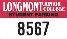 School Parking Permit Decal