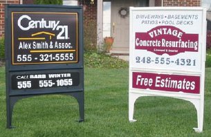 Real Estate Sign Stand